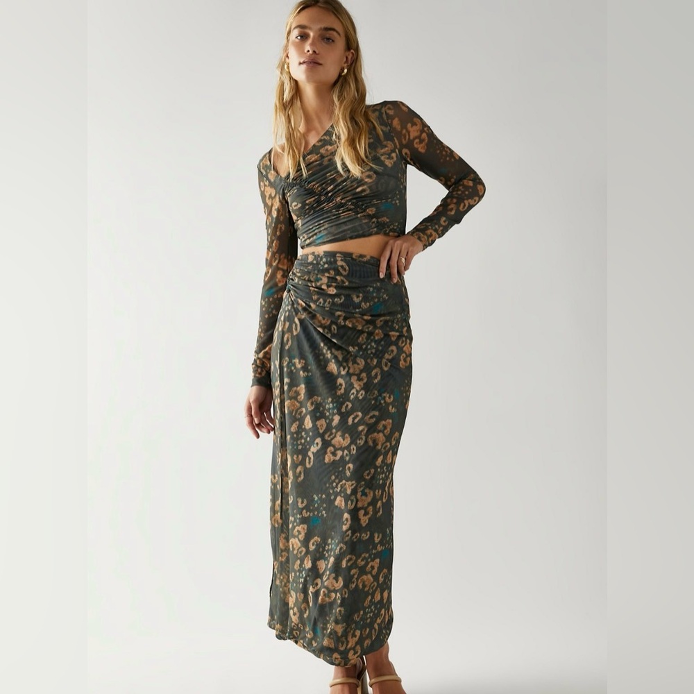 Free People Wrap Long Skirt Set